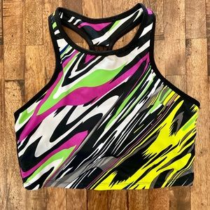 Fabletics T Back Crop Top Sports Bra